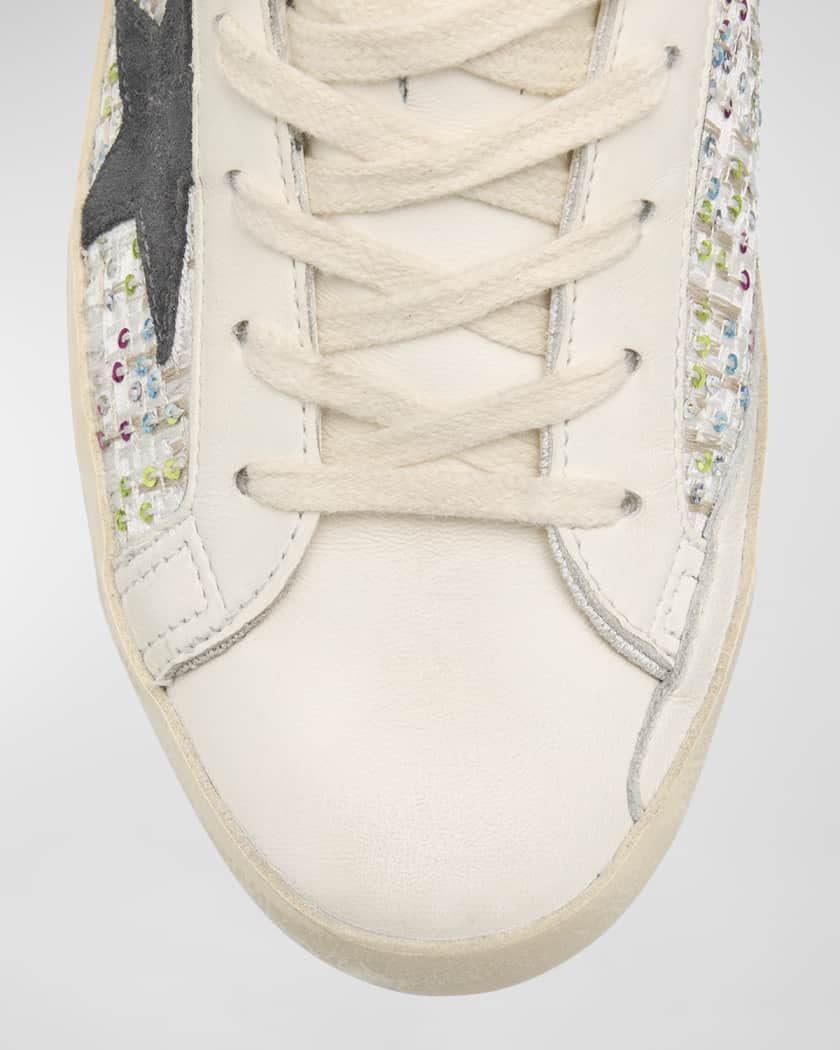 Superstar Sequin Leather Low-Top Sneakers