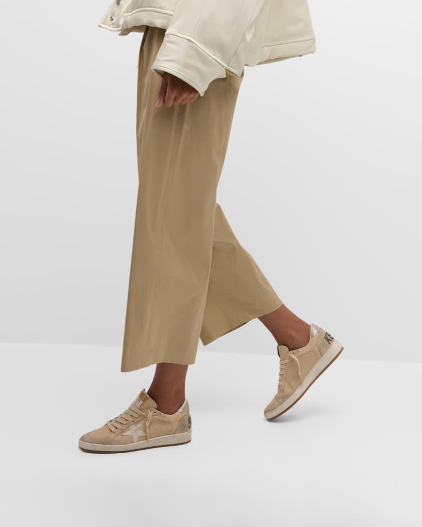Ballstar Croco Leather Low-Top Sneakers 