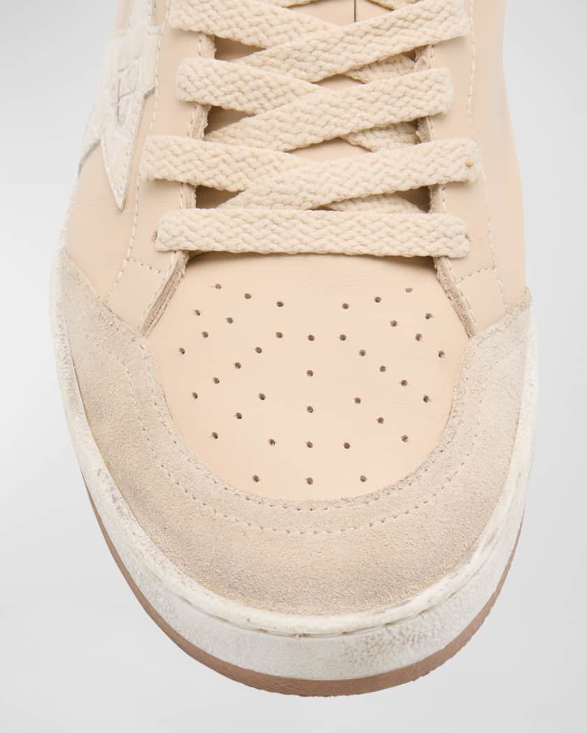 Ballstar Croco Leather Low-Top Sneakers 