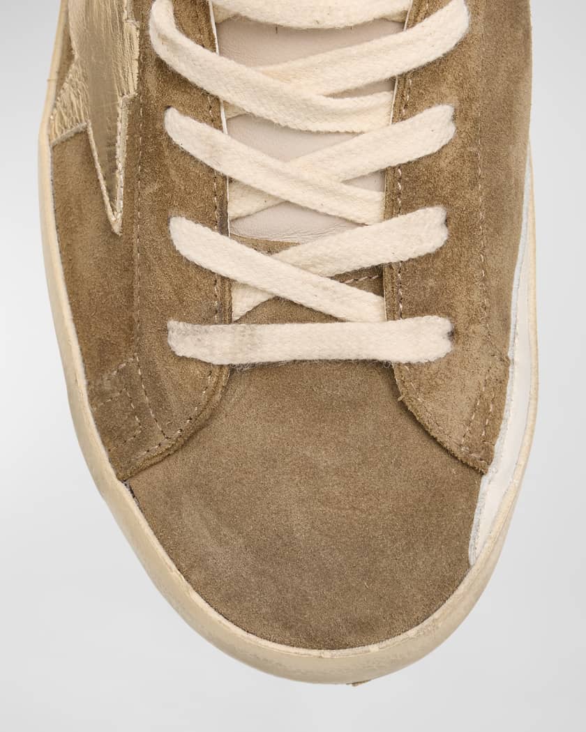 Superstar Suede Metallic Low-Top Sneakers