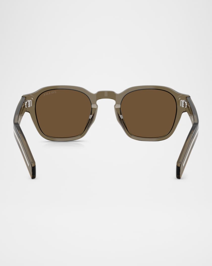 Men's Acetate Round Sunglasses