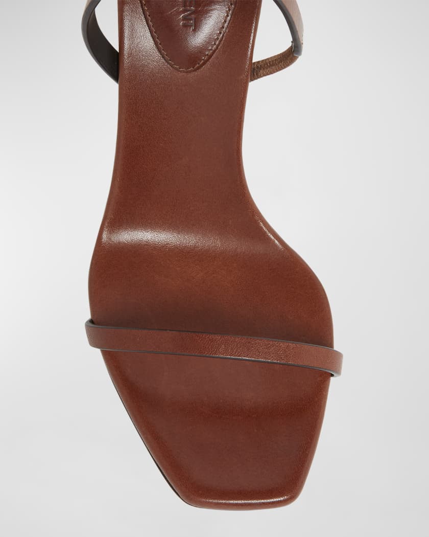Opyum Leather YSL-Heel Slide Sandals