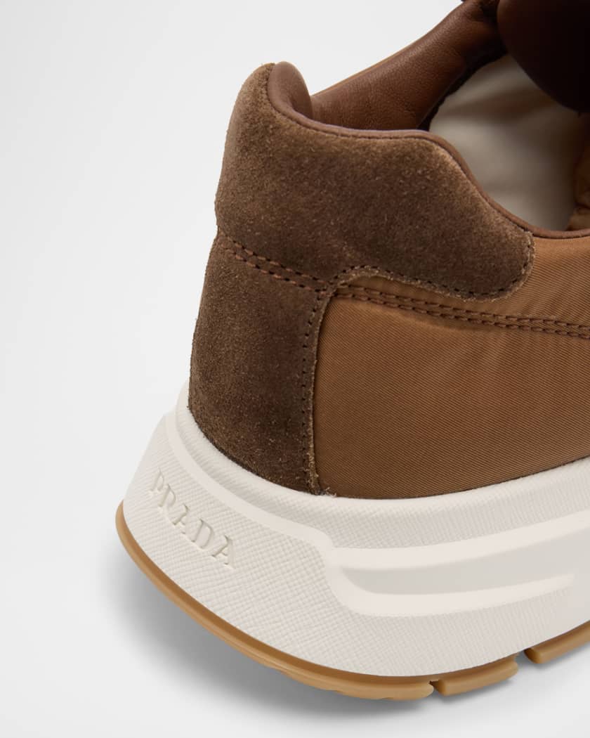 Men's Prax 01 Delave Suede and Re-Nylon Sneakers
