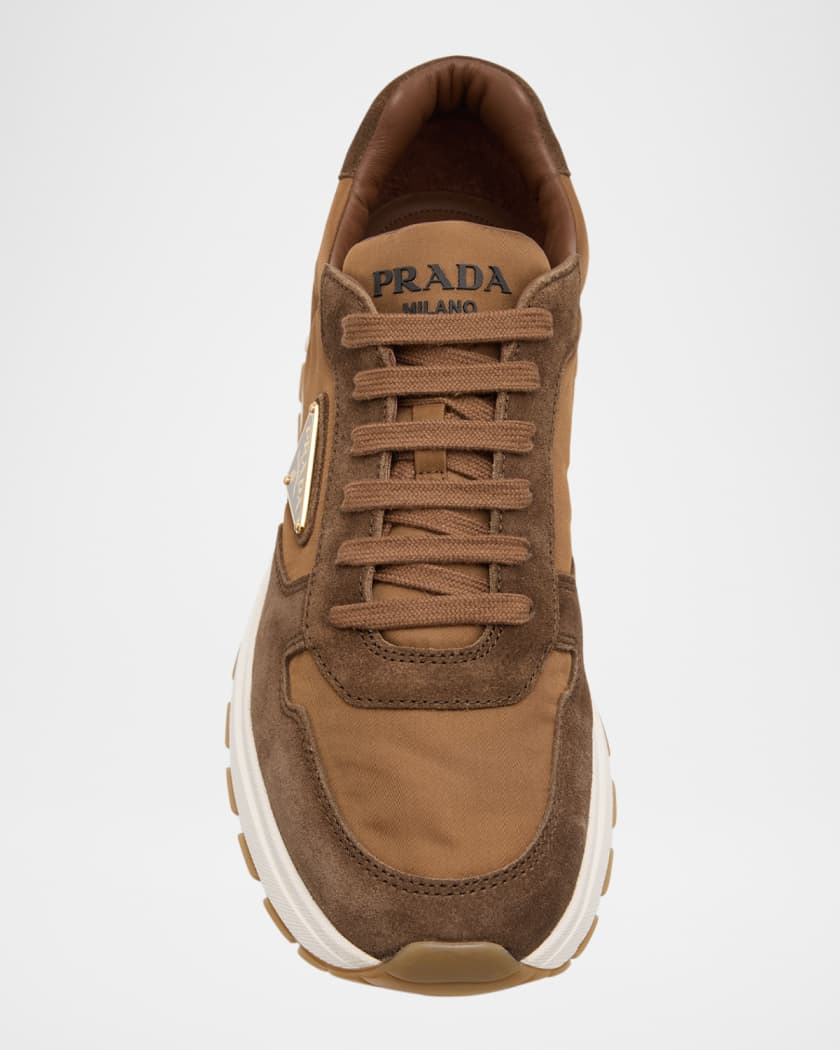 Men's Prax 01 Delave Suede and Re-Nylon Sneakers