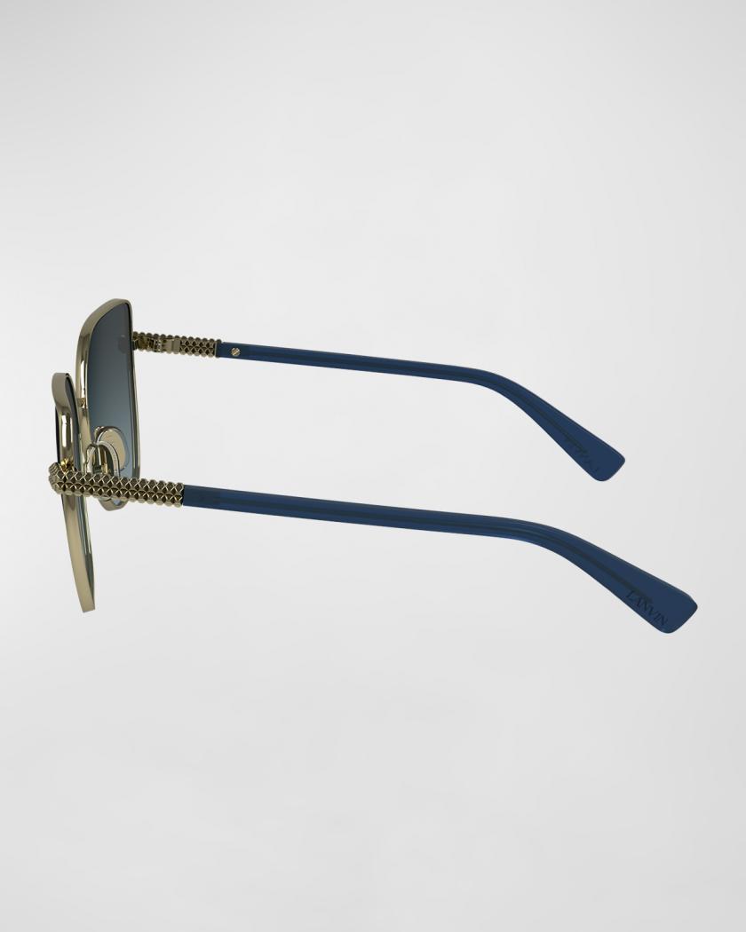 Lanvin Concerto Metal Butterfly Sunglasses | Neiman Marcus display picture 2