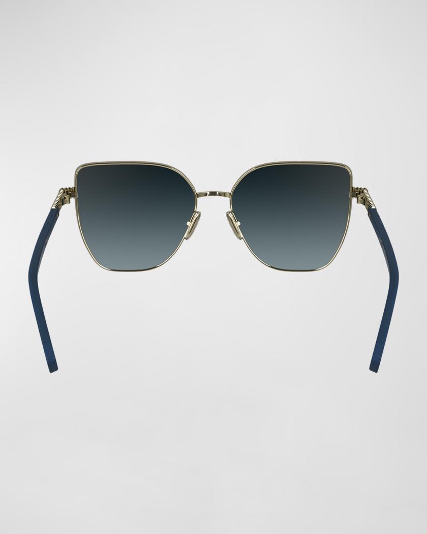 Lanvin Concerto Metal Butterfly Sunglasses | Neiman Marcus display picture 2