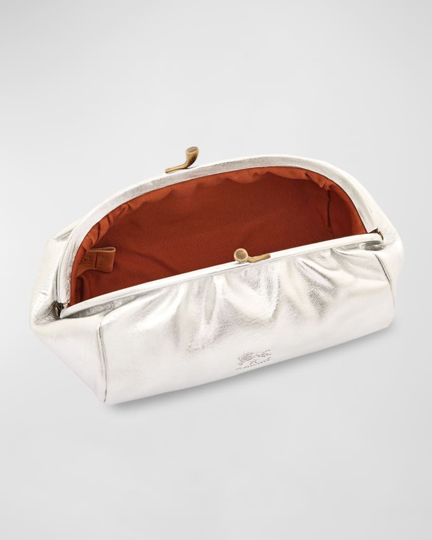 Maniuela Leather Clutch Bag