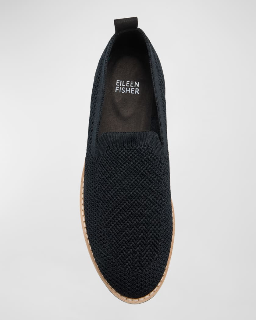 Ergos Stretch Canvas Wedge Loafers