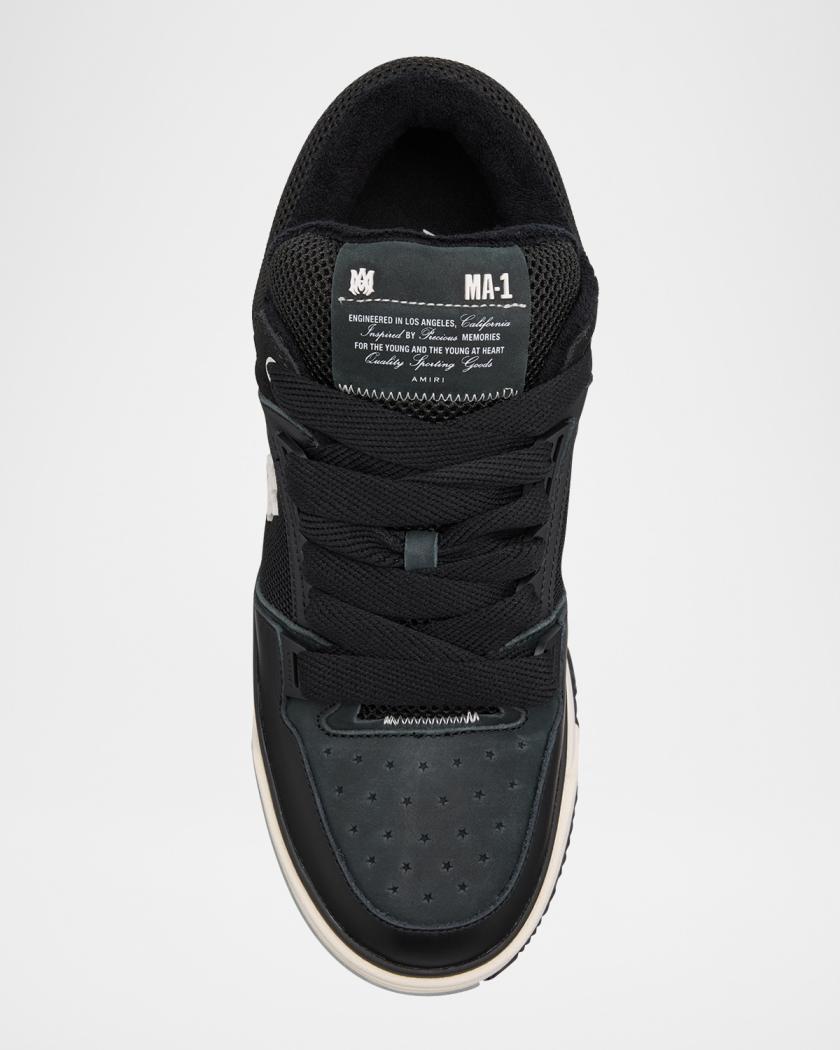 Men's MA-1 Leather & Mesh Low-Top Sneakers | Neiman Marcus