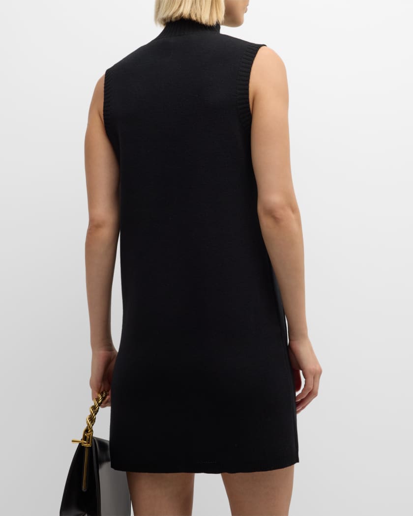 Button-Front Knit Medusa Mini Dress