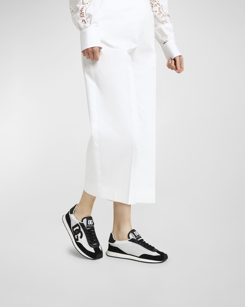 Mixed-Material DG Cushion Sneakers