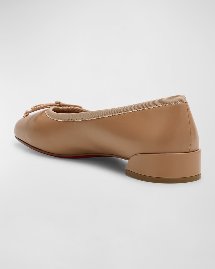 Sweet Jane Leather Red Sole Ballerina Flats