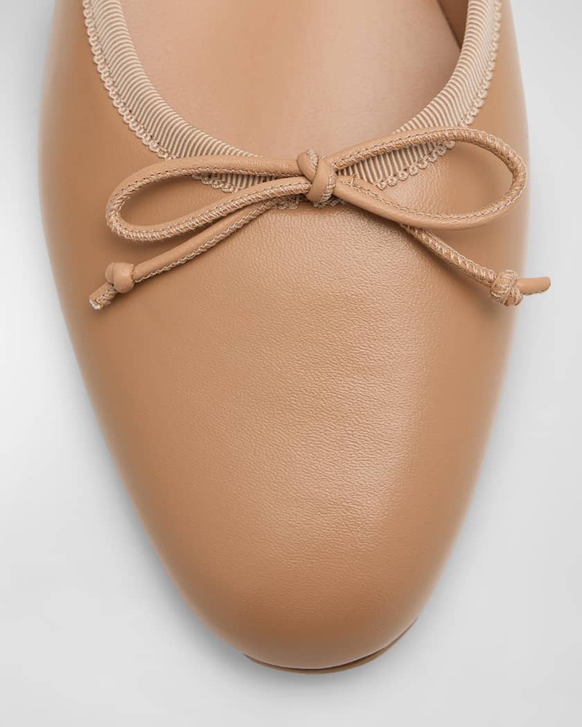 Sweet Jane Leather Red Sole Ballerina Flats