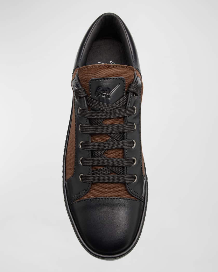Men's Nevada Textile and Leather Low-Top Sneakers