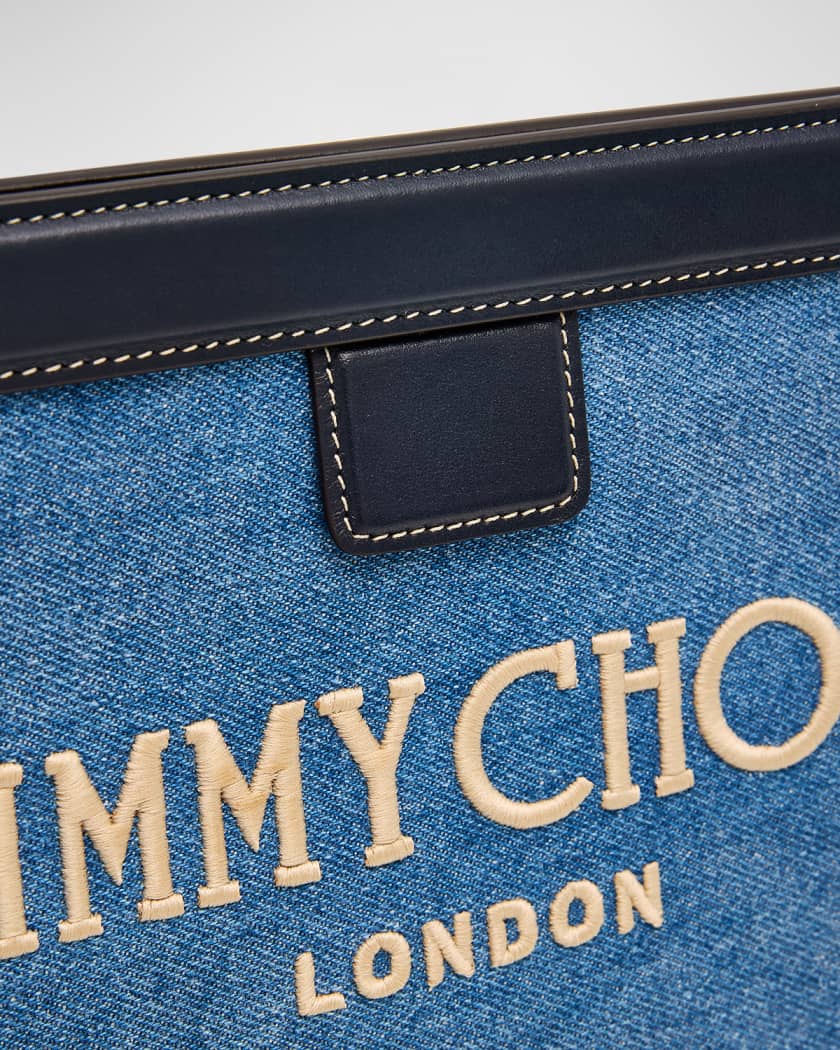 Jimmy Choo Blue Cloud Clutch