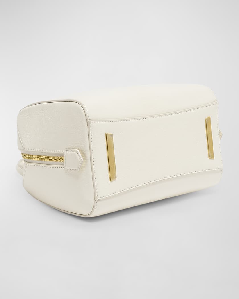 Antigona Cube Mini Top-Handle Bag in Shiny Tumbled Leather