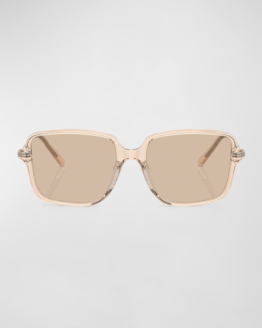 Sleek Acetate & Plastic Square Sunglasses