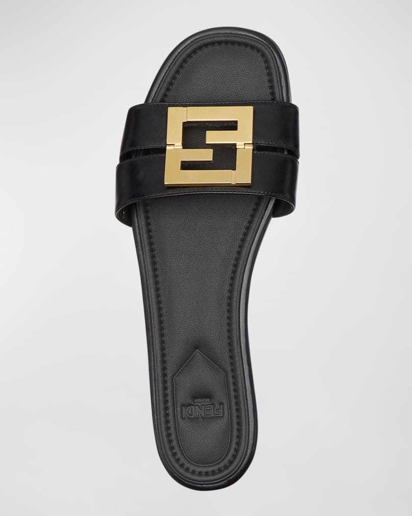 FFold Leather Flat Sandals