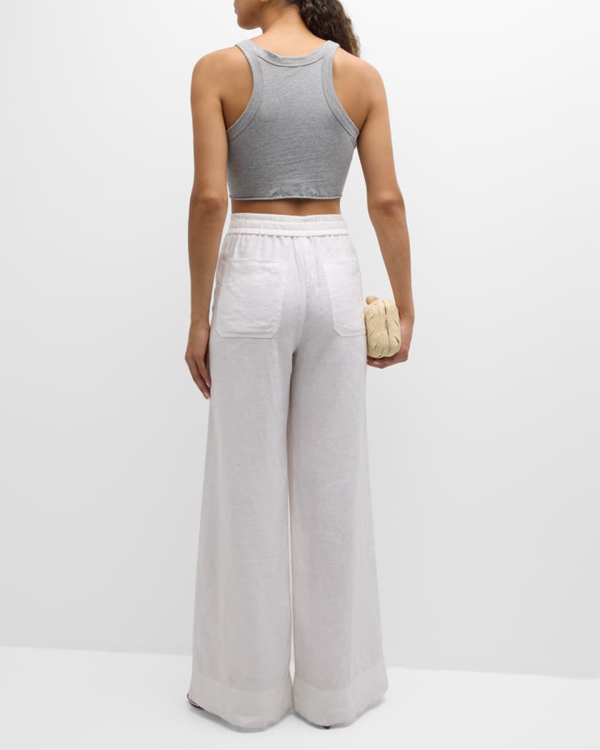 Halsey Cropped Scoop-Neck Tank Top