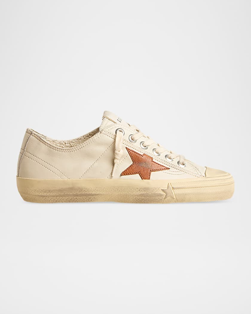 Golden Goose V-Star Leather Low-Top Sneakers | Neiman Marcus