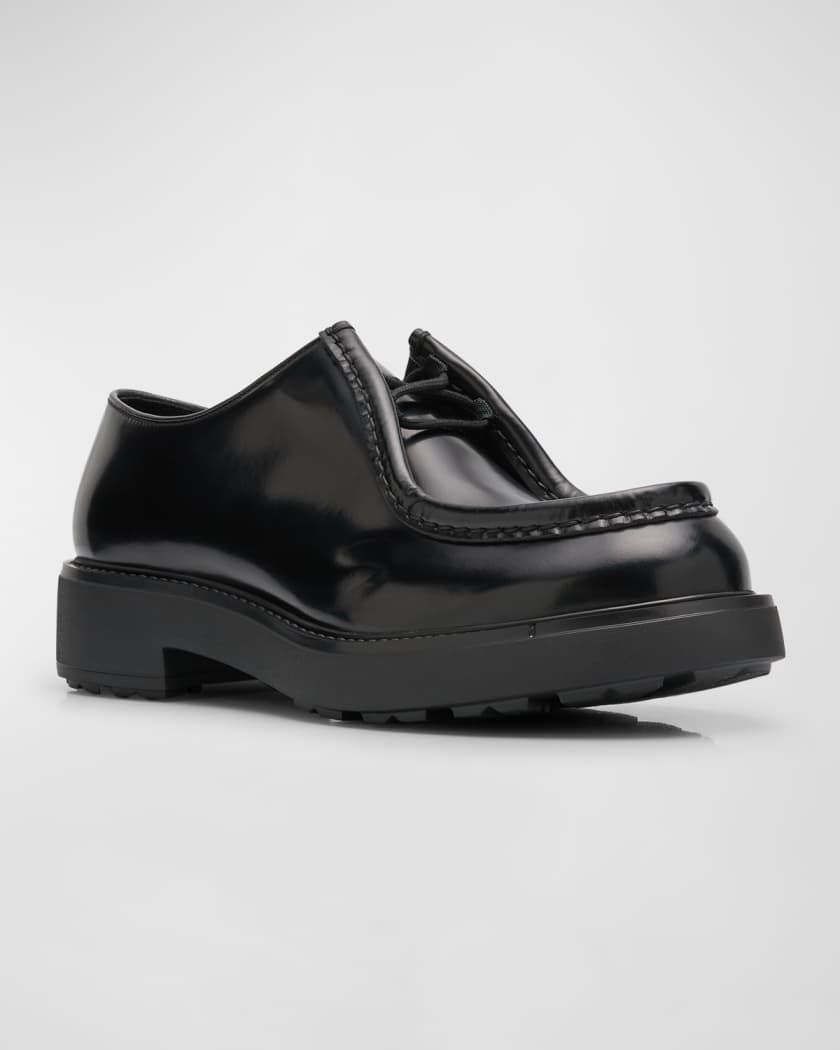 Men's Diapason Opaque Brushed Leather Derby Shoes