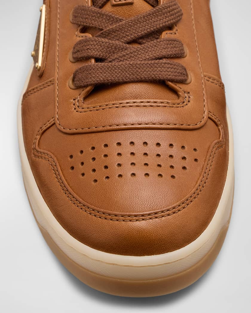 Men's Downtown Napa Leather Low-Top Sneakers