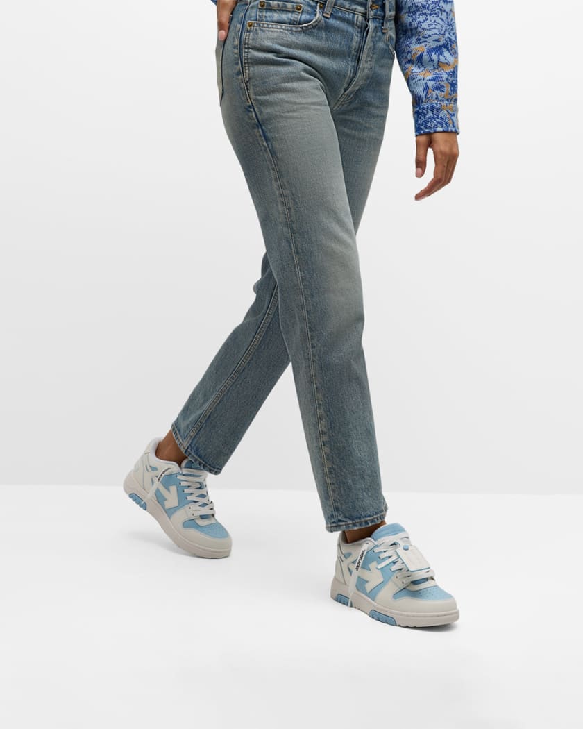 Out Of Office Bicolor Leather Sneakers