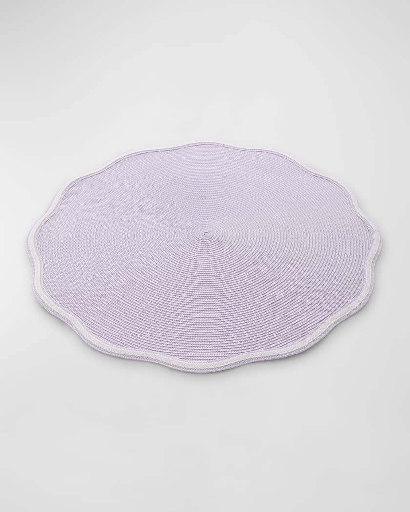 Piped Round Scallop Placemats