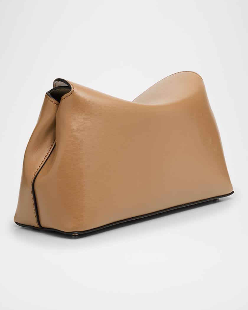 T-Lock Leather Clutch Bag