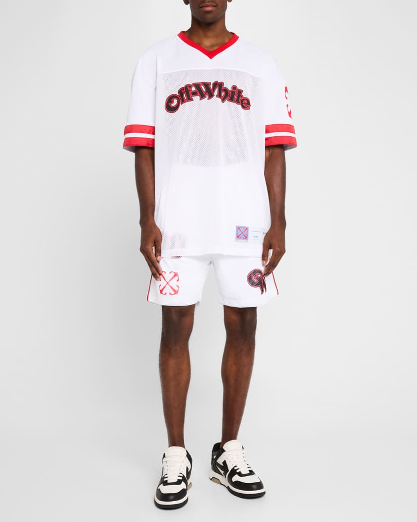 Men's Gothic Logo Mesh Football Shirt