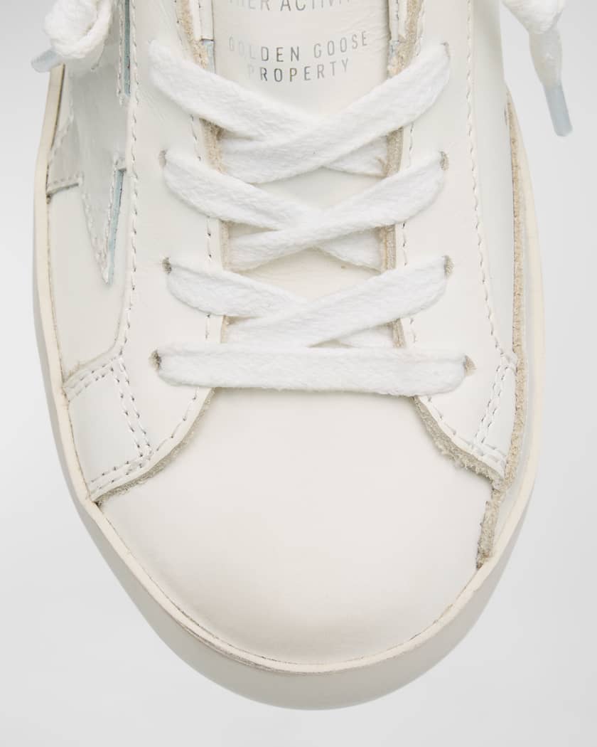  Superstar Mixed Leather Low-Top Sneakers, Toddlers/Kids