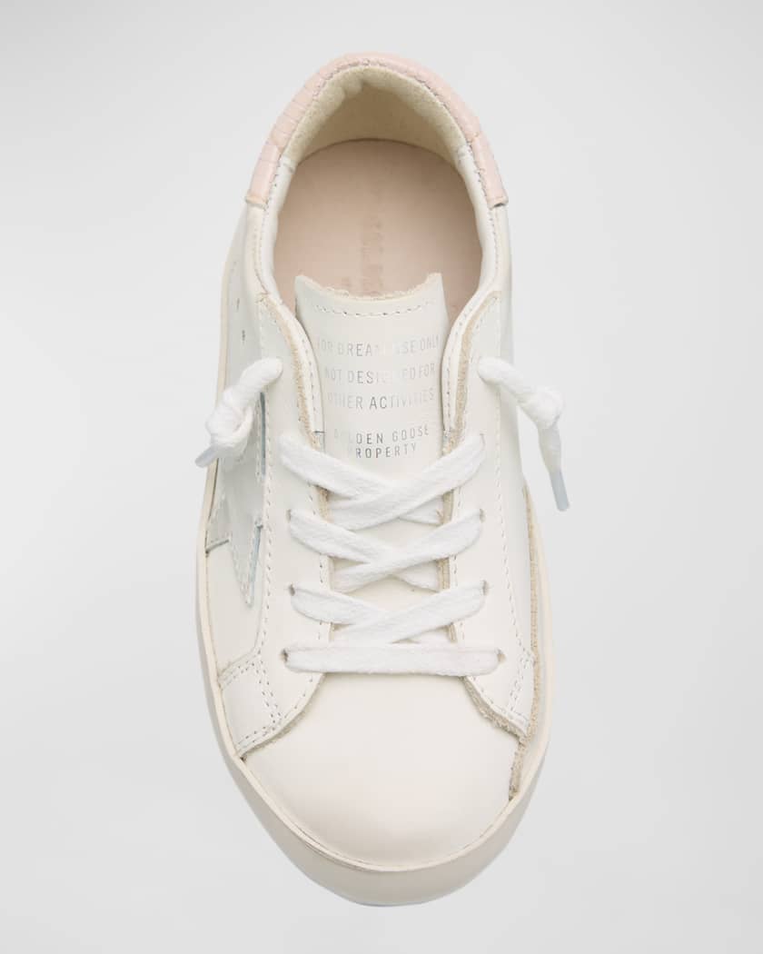  Superstar Mixed Leather Low-Top Sneakers, Toddlers/Kids