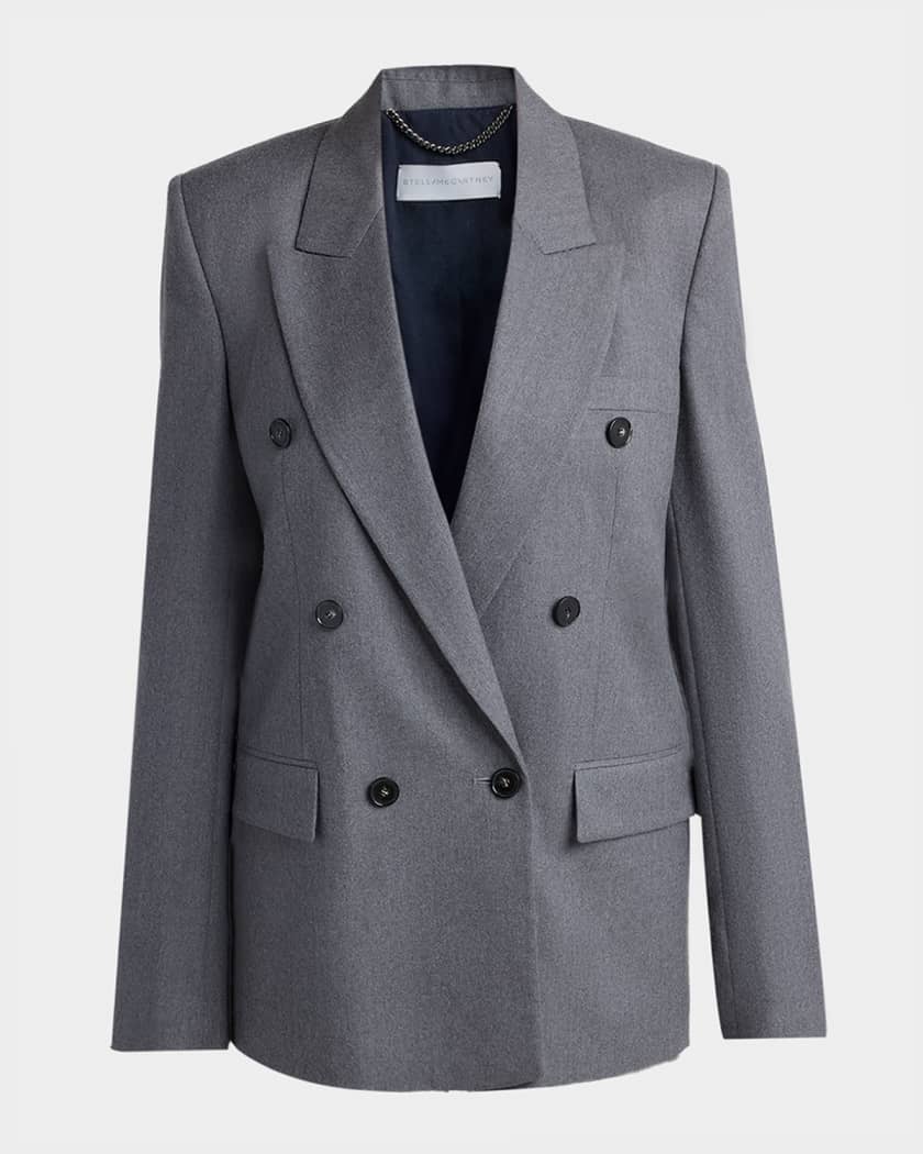 Stella McCartney Double Breasted Wool Blazer | Neiman Marcus