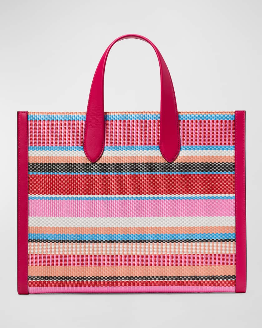 Manhattan striped large tote Clearance