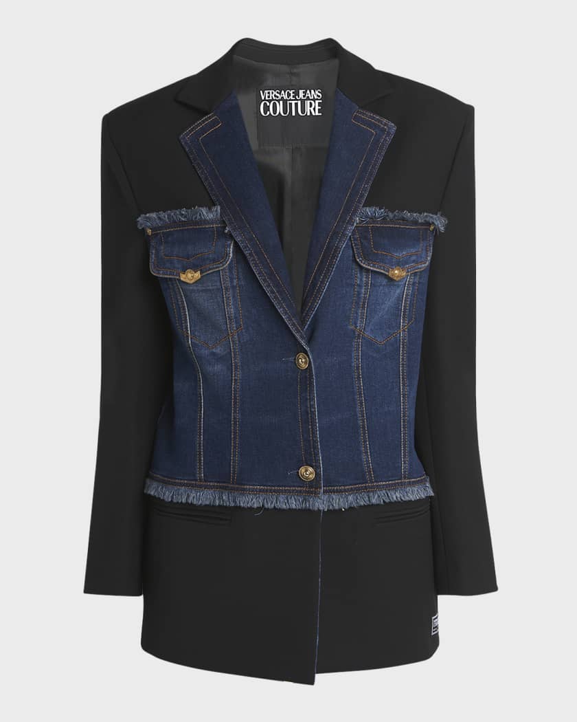 Versace jeans leather jacket best sale