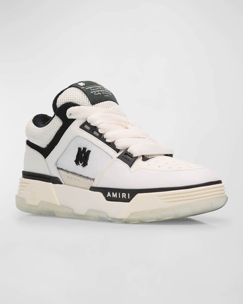 Men's MA-1 Leather & Mesh Low-Top Sneakers