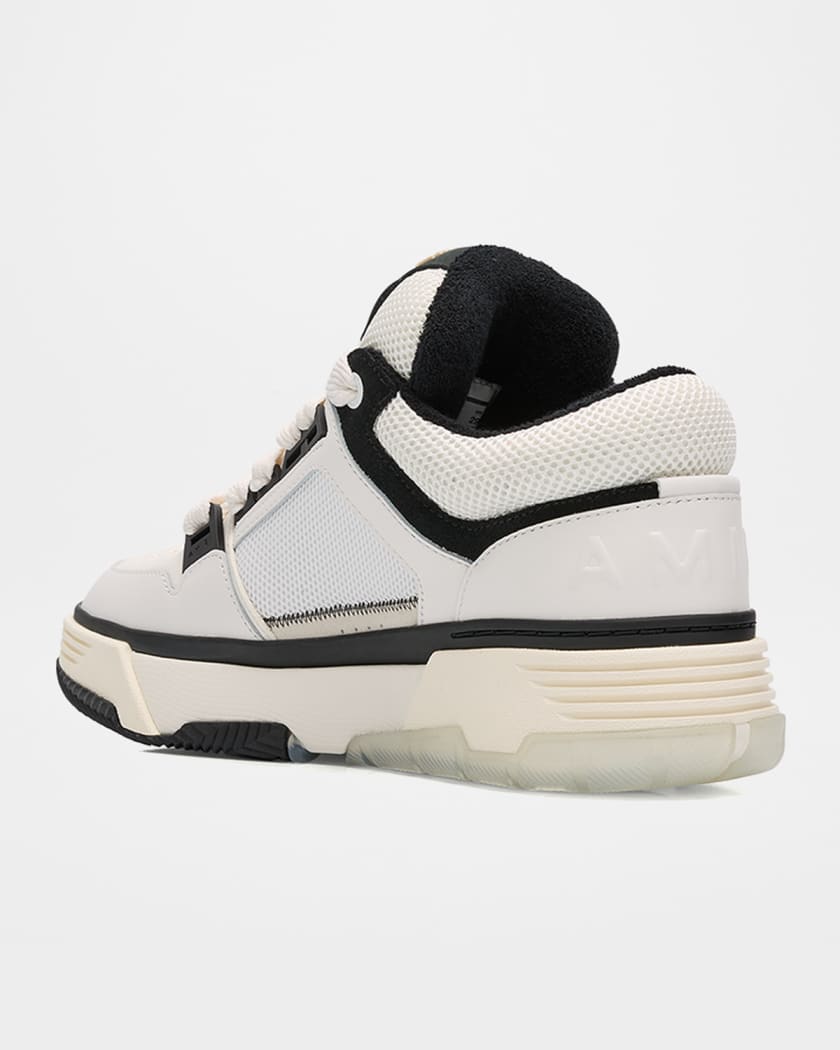 Men's MA-1 Leather & Mesh Low-Top Sneakers