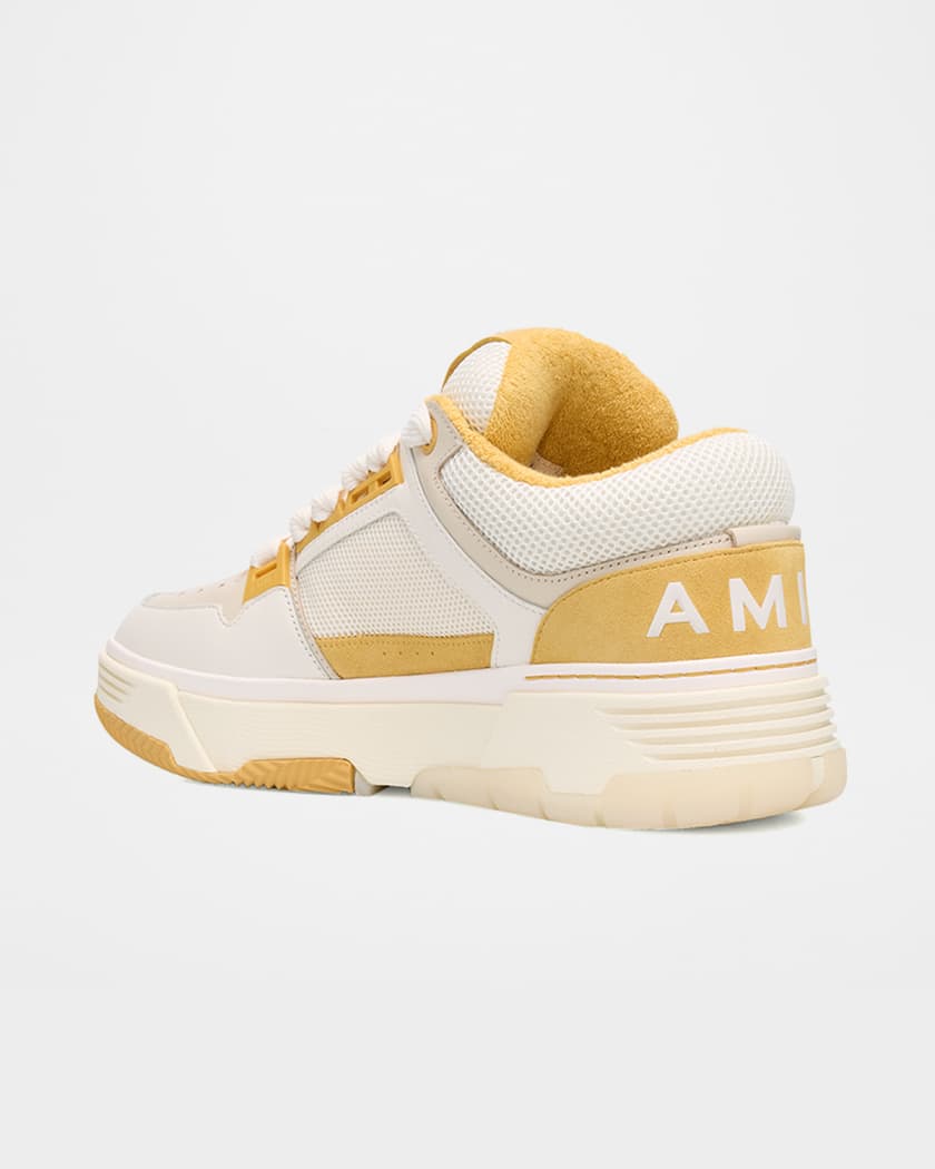 Men's MA-1 Leather & Mesh Low-Top Sneakers