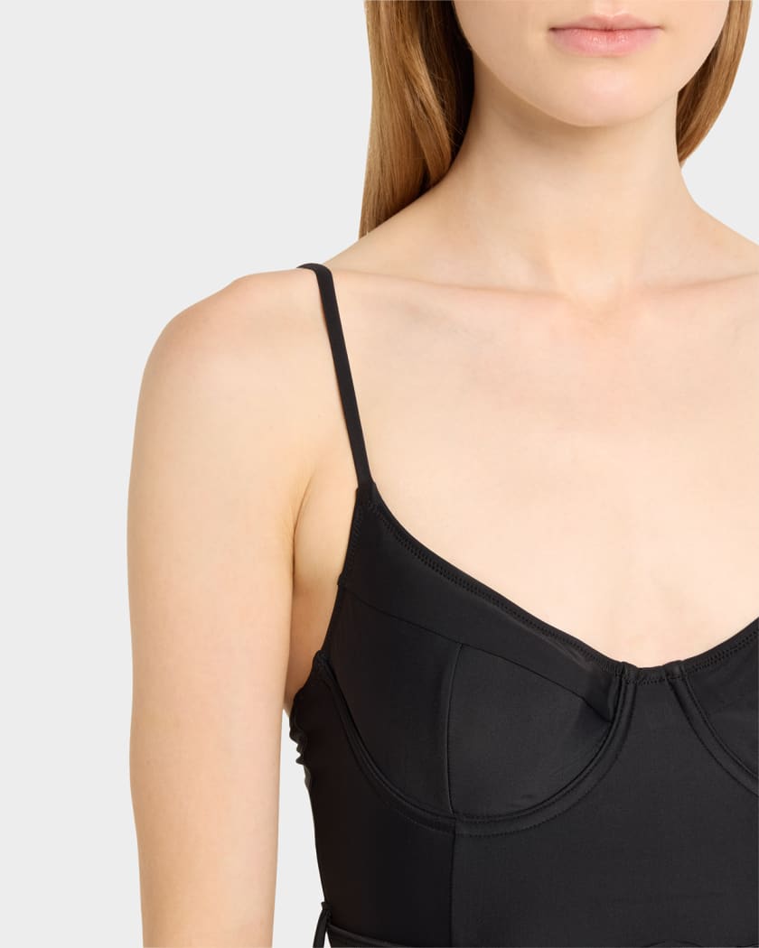 Noa Belted Bustier One-Piece Swimsuit 
