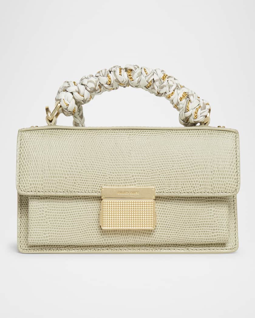 Woven Chain & Fabric Bag Charm Strap