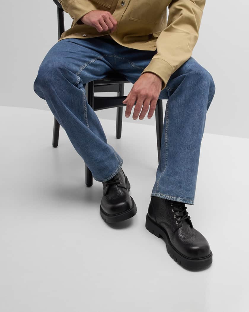 Men's Haddock Leather Lace-Up Ankle Boots
