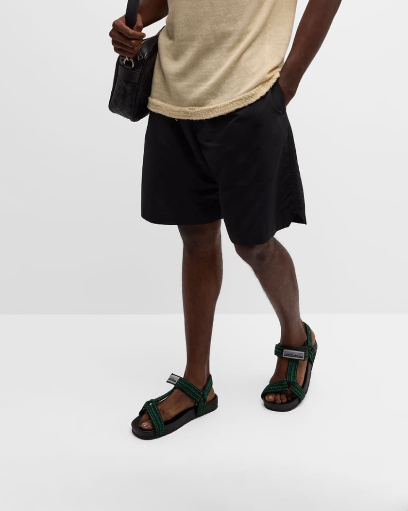Men's Trip Two-Tone Ribbon Sporty Sandals