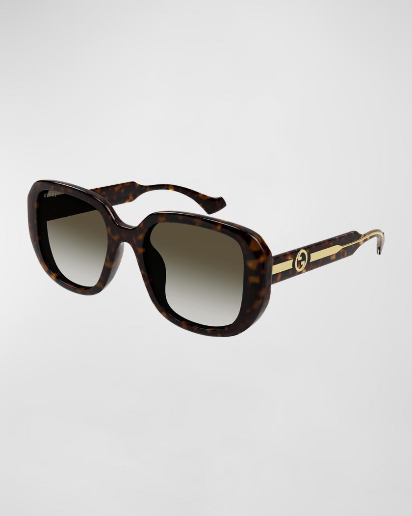 La Piscine Plastic Square Sunglasses | Neiman Marcus display picture 1