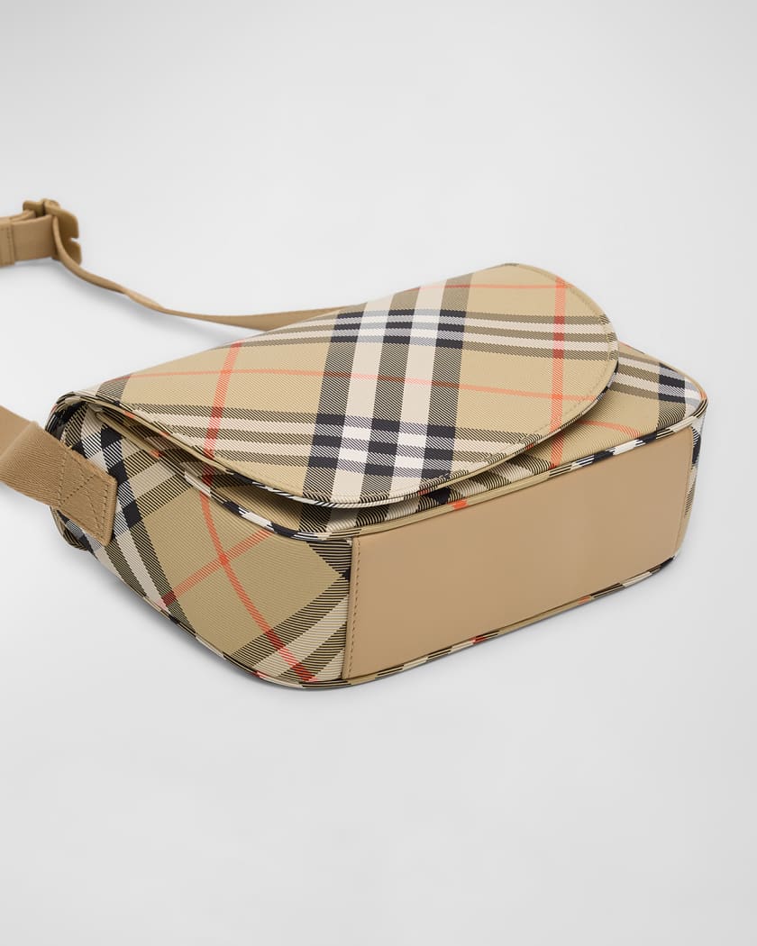 Girl's Check-Print Messenger Bag