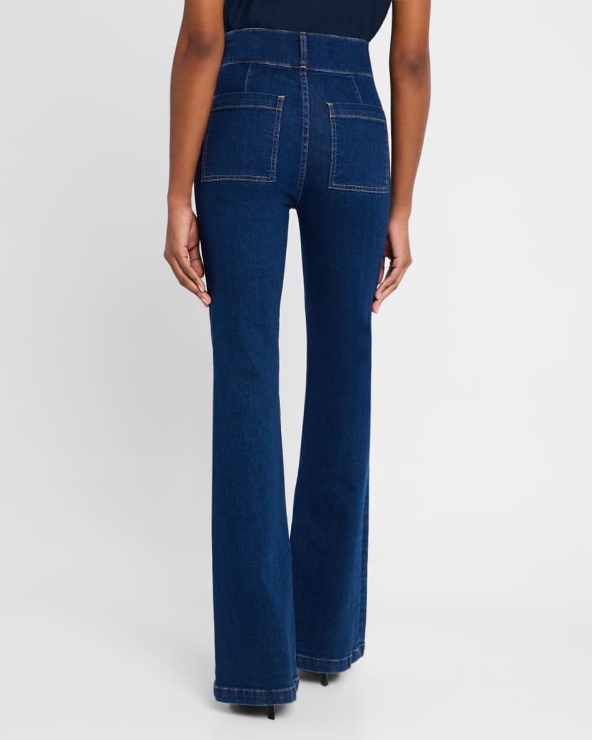Barlow Pocket Front Flare Jeans 