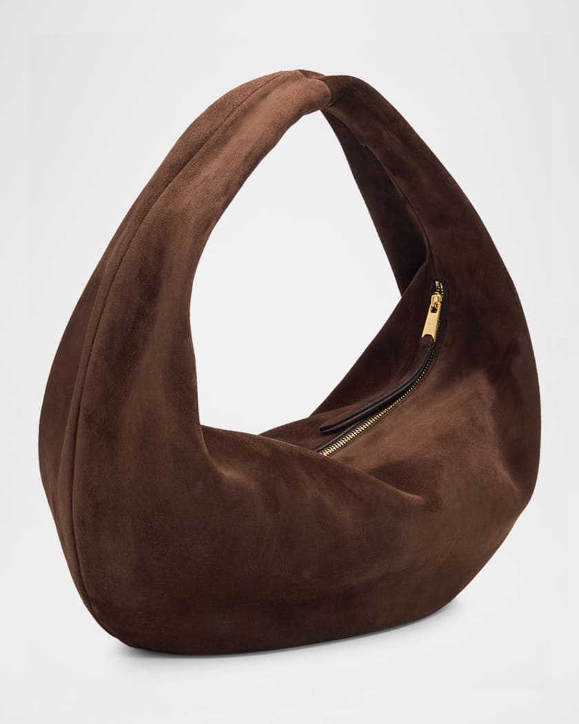 Olivia Medium Suede Hobo Bag