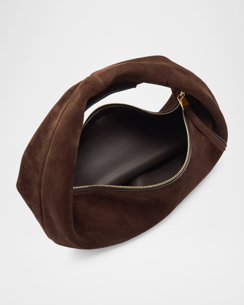 Olivia Medium Suede Hobo Bag