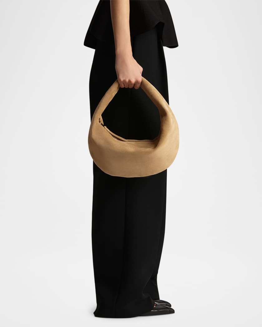 Olivia Medium Suede Hobo Bag