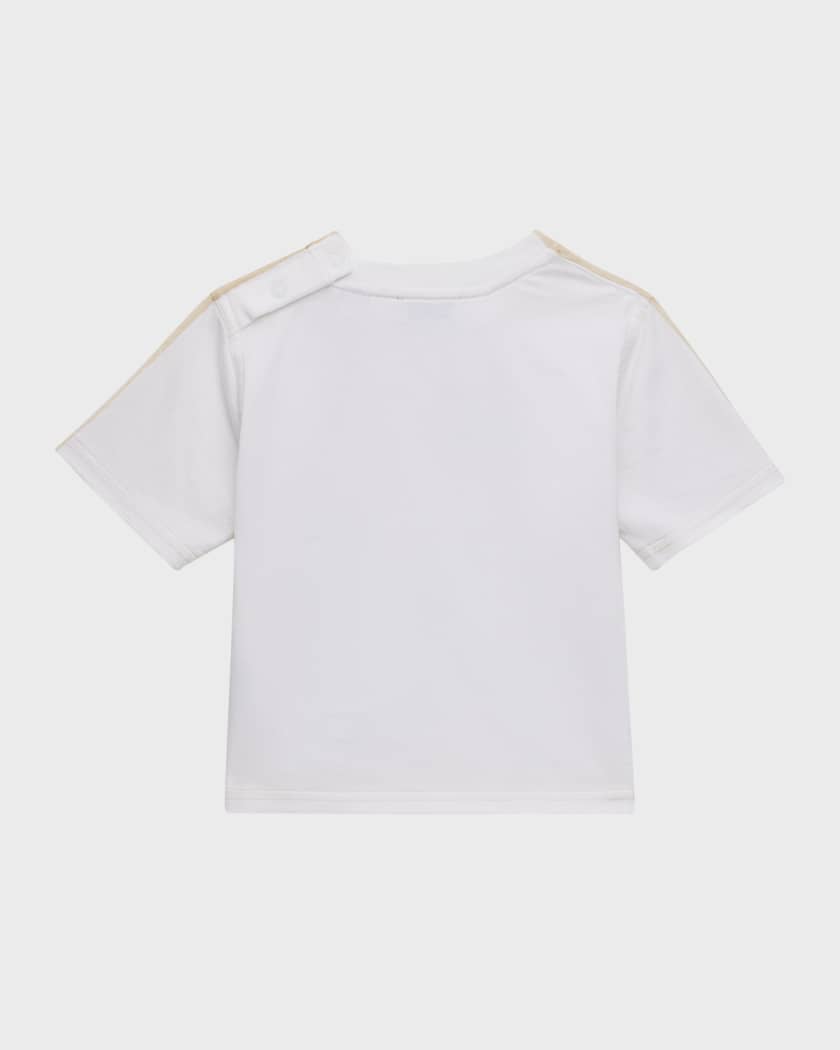 Girl's Hand-Painted Logo-Print T-Shirt