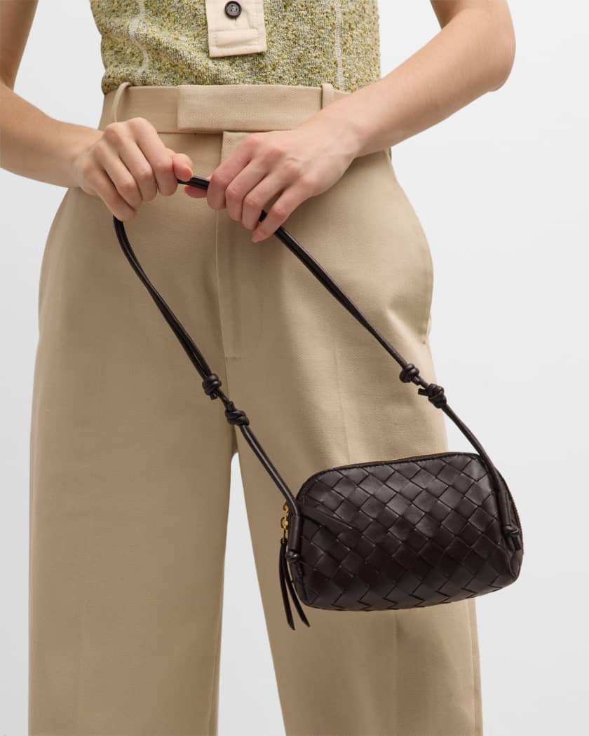 Zip Leather Pouch Shoulder Bag